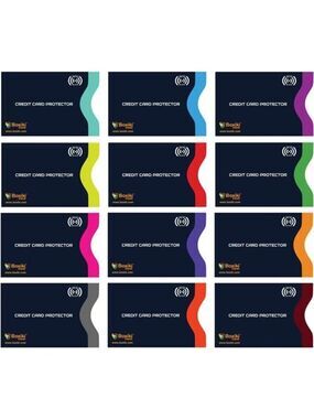 RFID Blocking Credit Card Sleeves Set Travel Identity Theft Protection Wallet